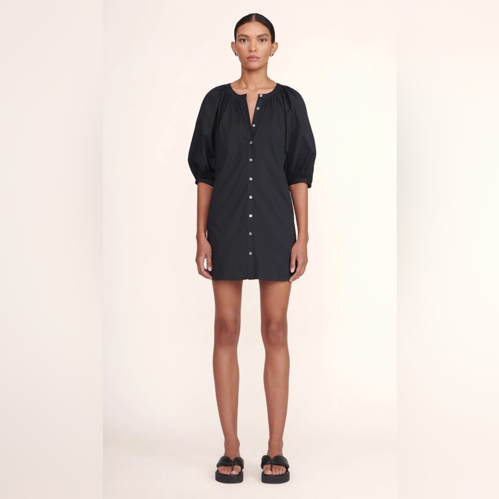 STAUD Black Mini Dress
